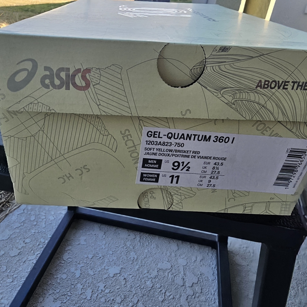 Size 9.5 - Above The Clouds x ASICS Gel Quantum 360 Wine - Picture 8 of 8